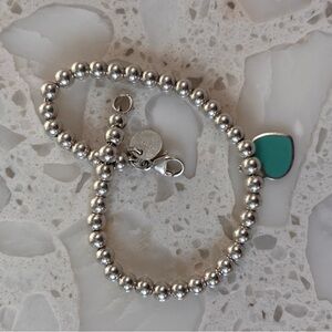 Authentic Tiffany & Co. Sterling Silver Bead Bracelet